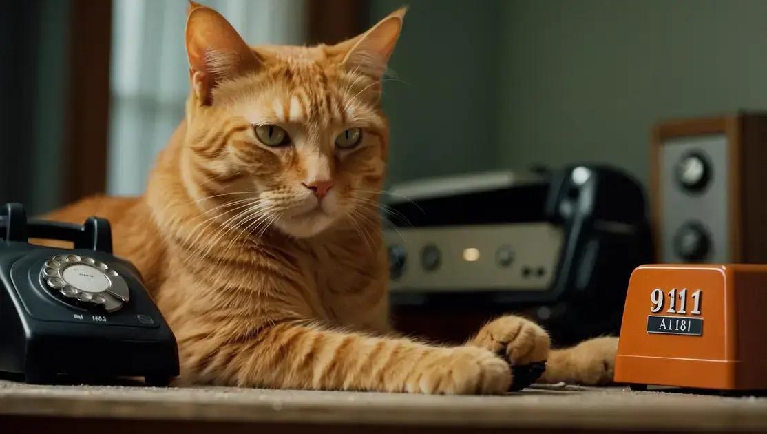 TIL: Gato Tommy Chamou 911 para Ajudar Seu Dono