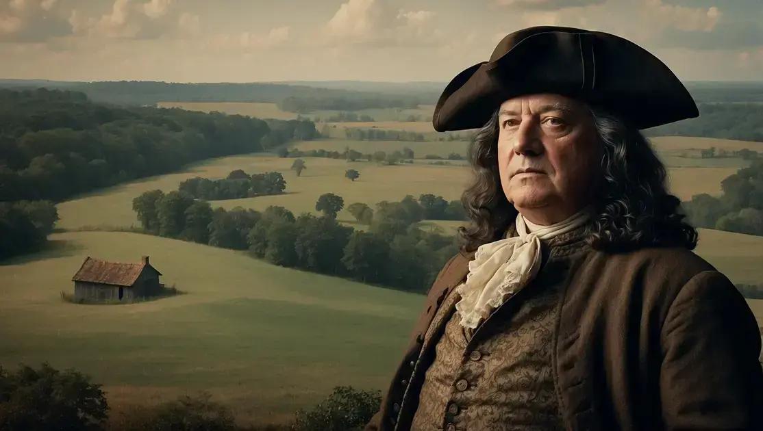 TIL: William Penn e sua Propriedade de 45.000 Milhas