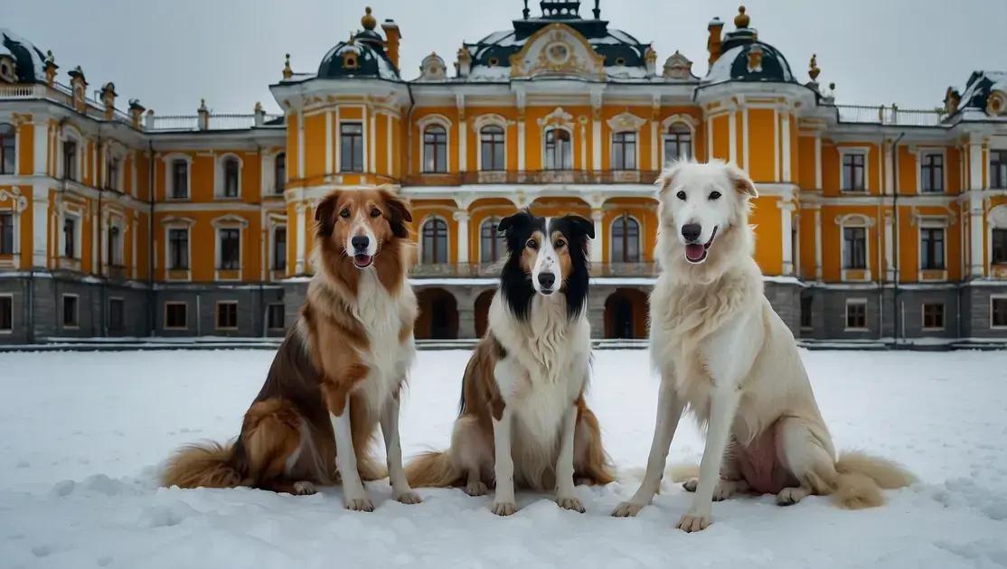 A História Fascinante dos Cães Borzoi: Presentes do Tsar