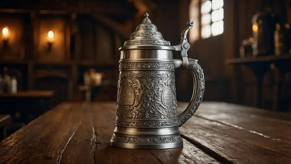 Descubra a Origem dos Canecos de Cerveja com Tampa de Estanho
