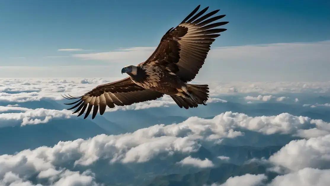 Descubra o Rüppell's Vulture: O Pássaro que Voa Mais Alto