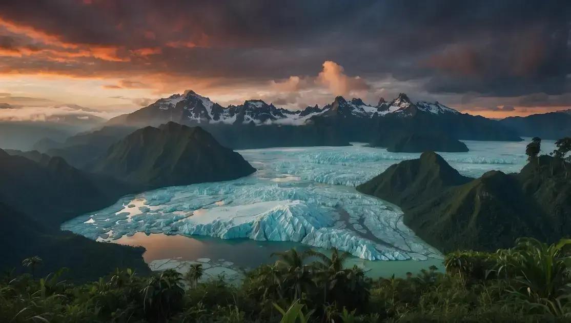 Descubra o Último Glaciar da Papua Indonésia