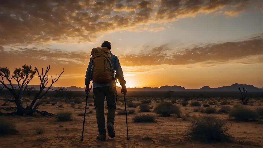 Incrível: Homem Australiano Caminha 120km no Outback