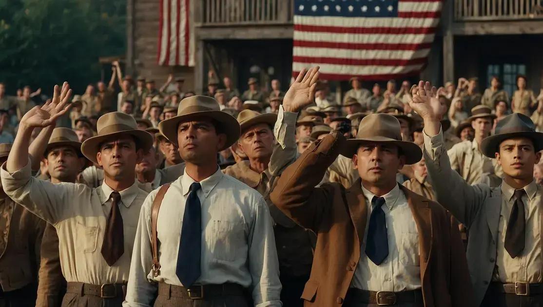 TIL: O Saluto Americano com Palma para a Bandeira até 1942