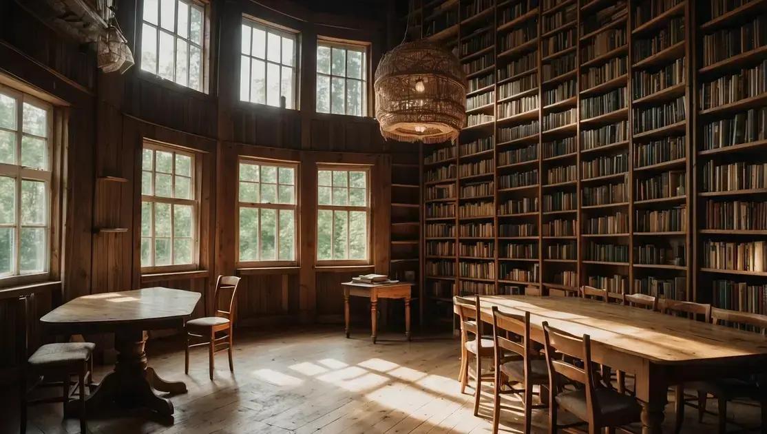 Descubra a Biblioteca de Madeira da Suécia com 217 Livros