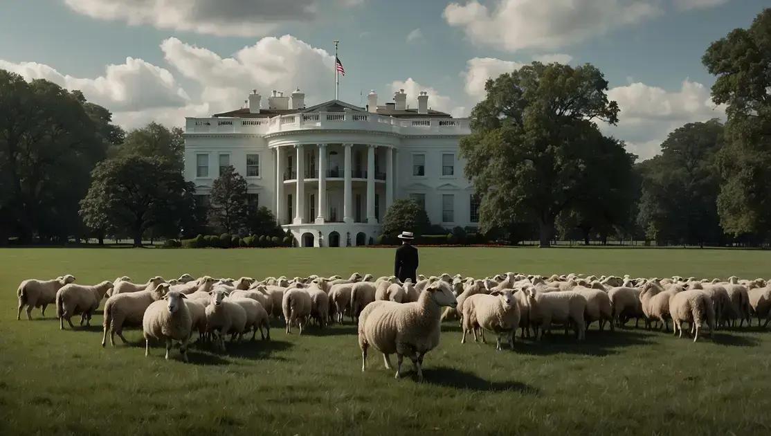 Descubra como Woodrow Wilson usou ovelhas na Casa Branca