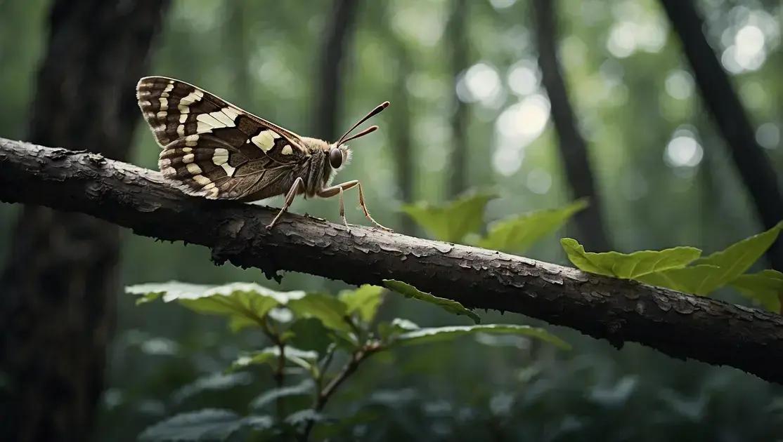 TIL: A Moth Que Se Confunde com um Galho Quebrado