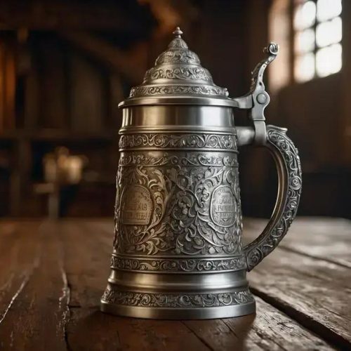 Descubra a Origem dos Canecos de Cerveja com Tampa de Estanho