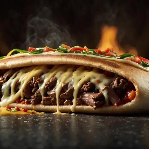 Descubra o Philly Taco: Cheesesteak Envolto em Pizza