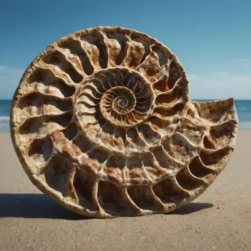 Descubra os Ammonites: Gigantes do Passado com 1,8m de Diâmetro