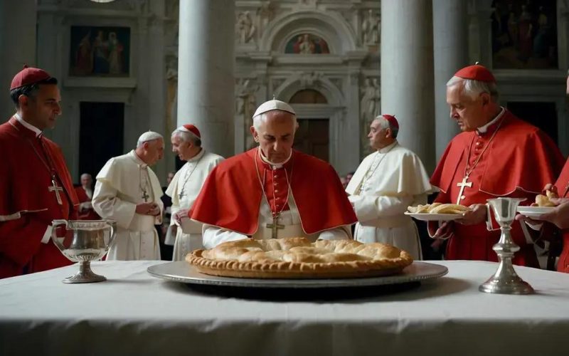 Descubra por que frangos inteiros e tortas cobertas são proibidos no conclave papal
