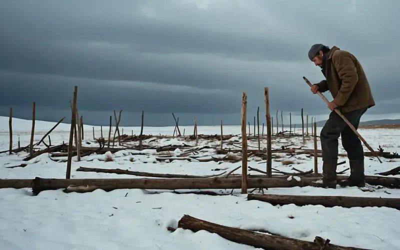 Incrível: Homem em Saskatchewan Corta Postes para Pedir Socorro