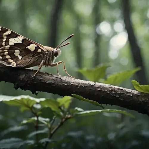 TIL: A Moth Que Se Confunde com um Galho Quebrado